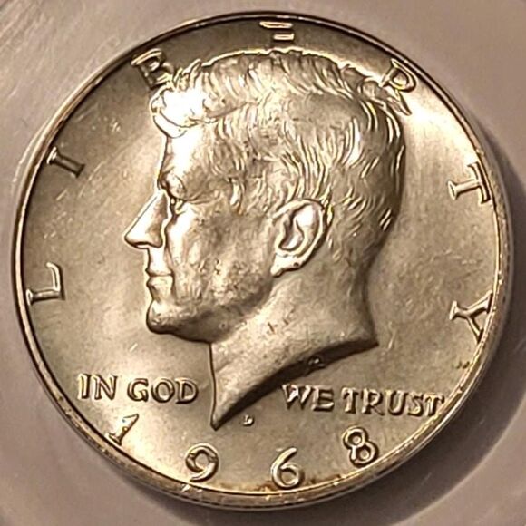 1968 D Kennedy Half Dollar DDR-004 MS64 ANACS - Picture 3 of 4